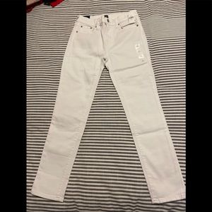 GAP True Skinny Ankle White Jeans
